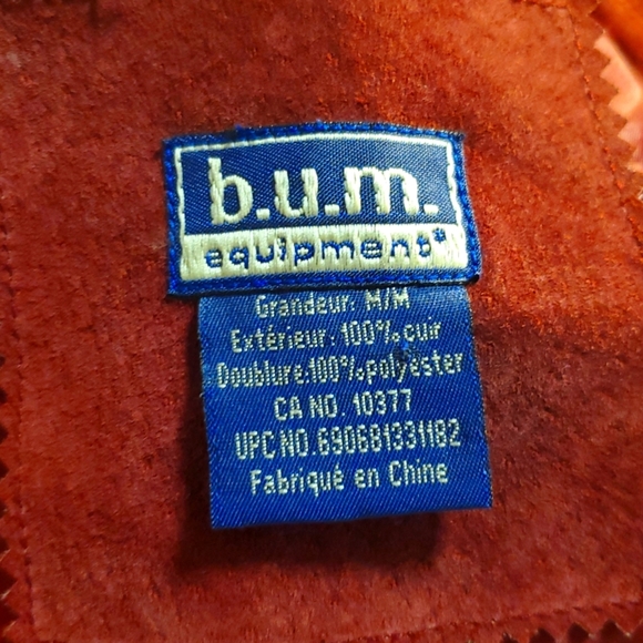 Vintage Suede Leather Women's Jacket in Rich Wine Burgundy Size Medium - Picture 4 of 5